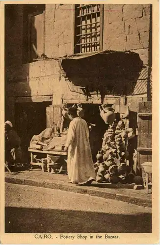 Cairo - Pottery Shop in the Bazaar -440642