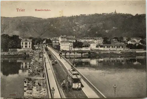 Trier Moselbrücke mit Strassenbahn -440876