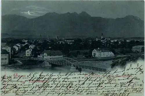 Bayern/Rosenheim - mit der Innbrücke -339220