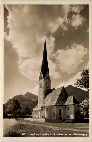 Obb/Bayern/Wendelstein/ div.Orte und Umgebung - Leonhardikapelle in Fischhausen mit Brecherspitz -339260