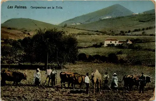 Las Palmas - Campesinos en la Trilla -441616