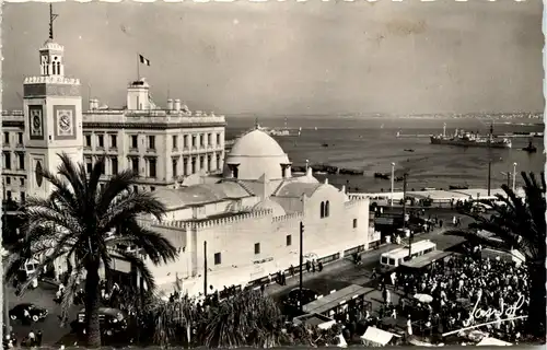 Alger, Place du Gouvernement Mosquee, Djemaa-Djedid et le Port -361882