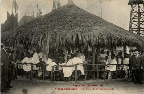 Exposition Roubaix 1911 - Village Senegalais -442296