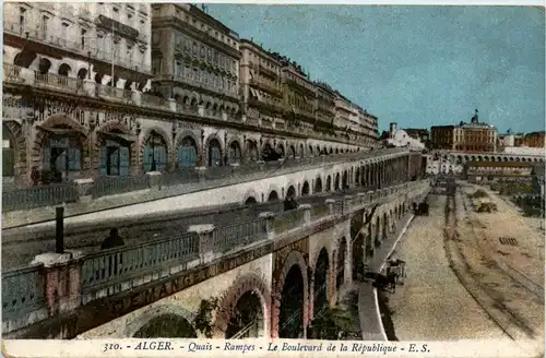Alger, Quais-Rampes- Le Boulevard de la Republique -362242
