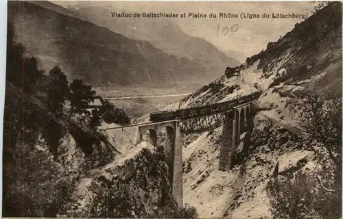 Ligne du Lötschberg - Viaduc de Baitschieder -441292