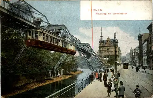 Barmen - Neuerweg mit Schwebebahn -442776