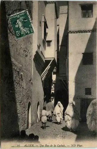 Alger - Une rue de la Casbah -441492