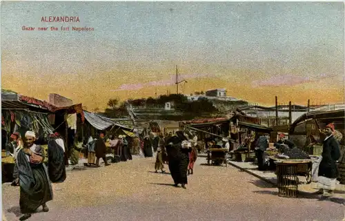 Alexandrie - Bazar near the fort Napoleon -441752