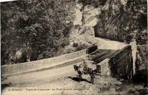 Kabylie, Foret de Vakouren - Le Pont de trois metres -363002