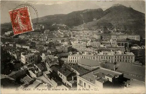 Oran, Vue prise du Minaret de la Mosquee du Pacha -362020