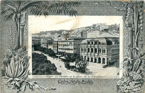Alger, Le Theatre et la place de la Republique -363282
