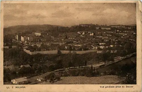 Miliana, Vue generale prise du Zeccar -362156