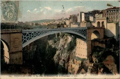 Constantine, Le Pont El Kantara a sur le Rhummel -362120