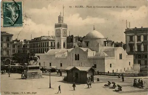 Alger, Place du Gouvernement et Mosquee El Djedid -362220
