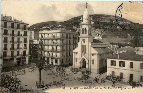 Alger, Bab-E-Qued, La Place et LÈglise -362300