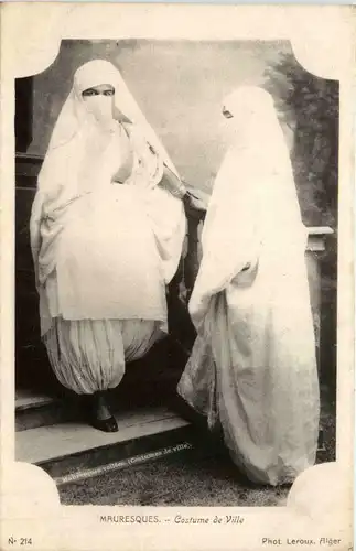 Algerien sonstige, Mauresques, Costume de Ville -363682