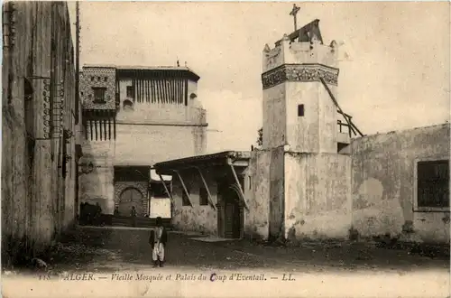 Alger, Vieille Mosquee et palais Coup dÈventail -362304