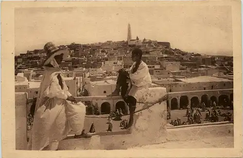 Le M`Zab-GHARDIA, Vue de la ville prise de la Mahakma -362760