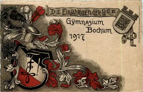 Bochum - Gymnasium Einjährige 1917 -70040