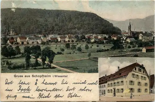 Gruss aus Schopfheim - Gasthaus zum Rössle -70240