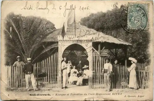Sidi-Ferruch, kiosque et Tounelles du Cafe Rivet -363576
