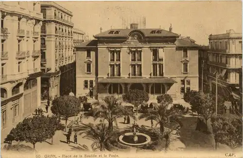 Oran, Place de la Bastille et la Poste -362514