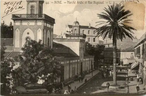 Bone, Marche Arabe et Rue Bugeaud -363478