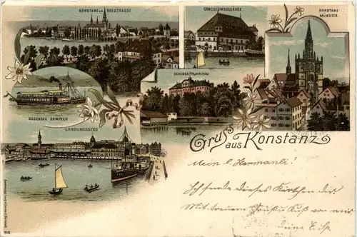 Gruss aus Konstanz - Litho -71456