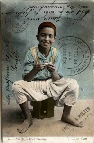 Algerien sonstige, Cireur-decrotteur -363738
