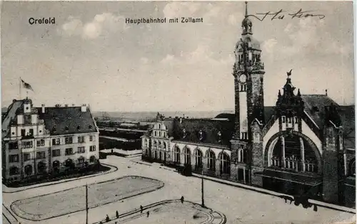 Crefeld - Hauptbahnhof mit Zollamt -443670
