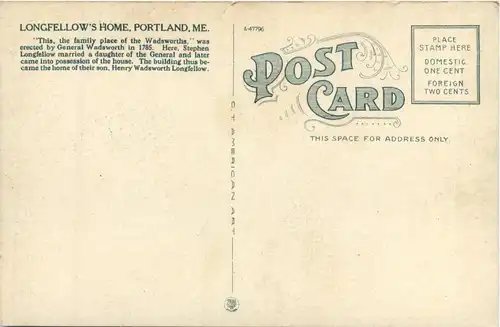 Portland - Longfellows home -445078