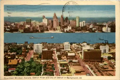 Downtown Windsor - Detroit -445674