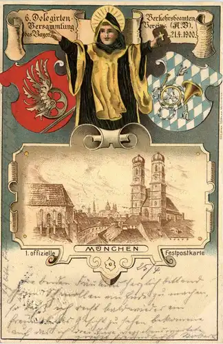 München - Delegierten Versammlung 1900 - Litho -72136