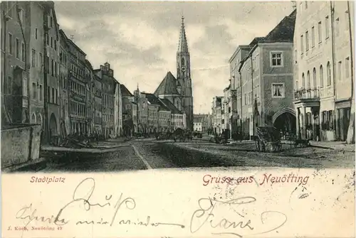 Gruss aus Neuötting - Stadtplatz -72190