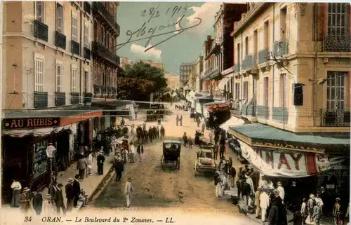 Oran, le Boulevard du Zouaves -363374