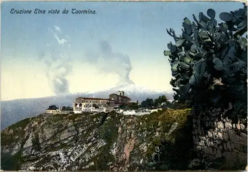 Taormina - Eruzione Etna vista -444988