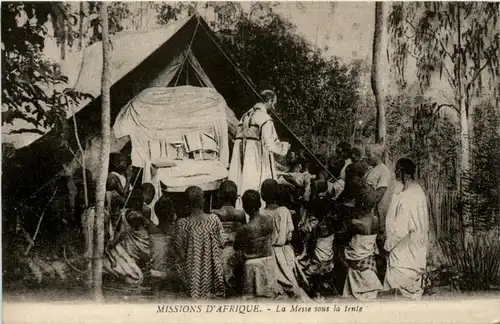Missions d Afrique La Messe sous la tente -444630