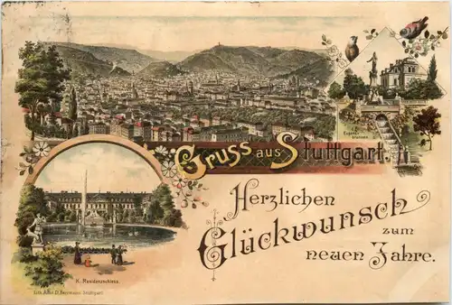 Gruss aus Stuttgart - Litho -73430