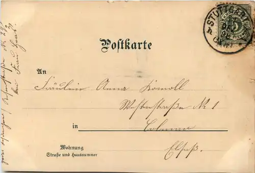 Gruss aus Stuttgart - Litho -73430