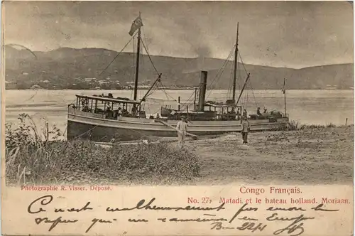 Congo - Matadi et le bateau holland Moriaan -444366