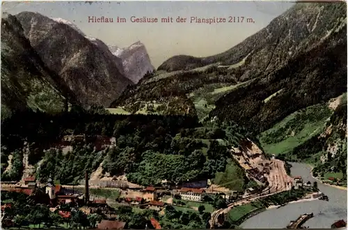 Hieflau im Gesäuse mit der Planspitze -353220