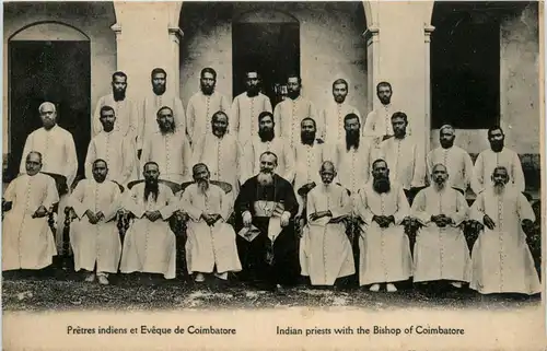 Indian priests with the Bishop of Coimbatore -446236