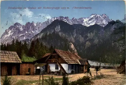 Gesäuse, Johnsbachtal mit Hochtorgruppe -353580