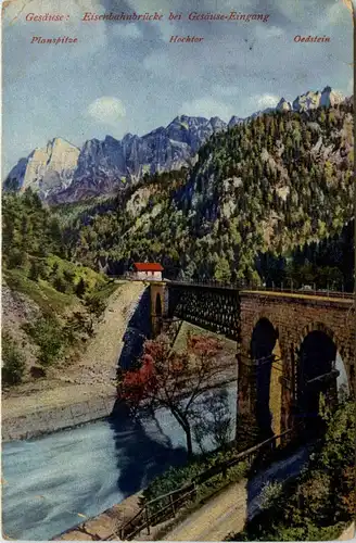 Gesäuse, Eisenbahnbrücke bei Gesäuse-Eingang -353620