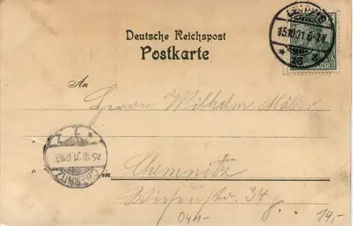 Gruss aus Alt Leipzig - Litho -448068