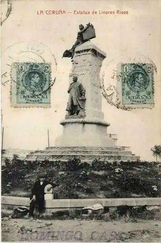 La Coruna - Estatua de Linares Rivas -445466