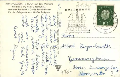 Gruss vom Wartberg - Heilbronn -448262