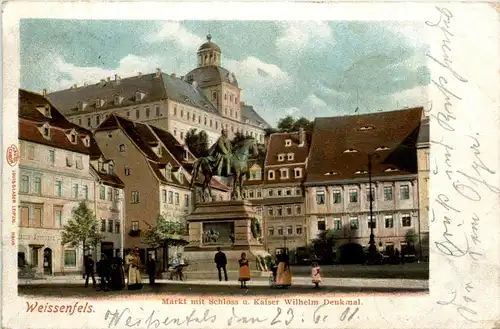 Weissenfels - Markt mit Schloss -448376