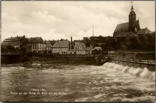 Penig in Sachsen - Partiean der Mulde -448476