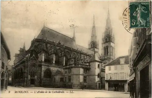 Moulins, LÁbside de la Cathedrale -364038